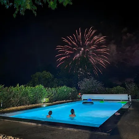 빌라 La D Elsa 10-12 Pers - Piscine Chauffee - Clim - 500m Du Centre